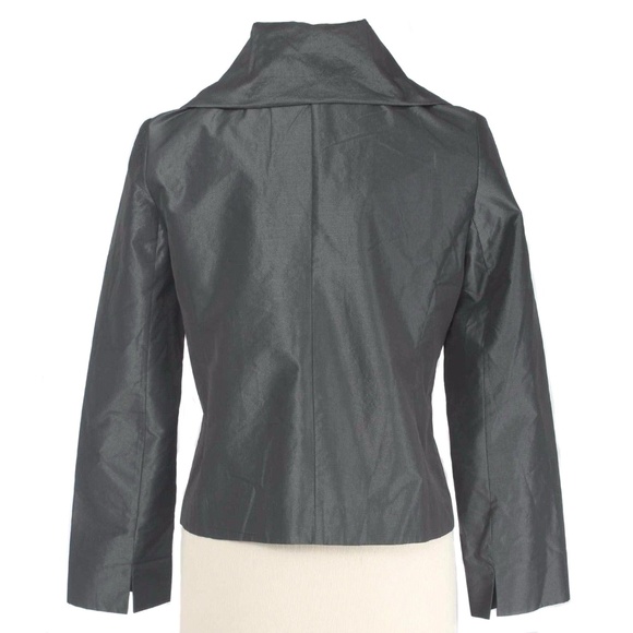 🍍 A&K DESIGNS Gray Open Front Shawl Collar Blazer - Picture 3 of 6